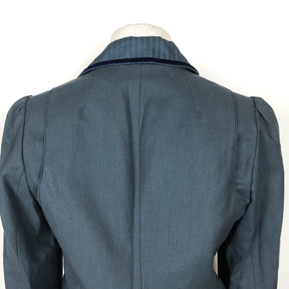 Marc Jacobs Blazer Size 2 Coat Velvet Trim Jacket Career Classic Coat Winter - Picture 5 of 8